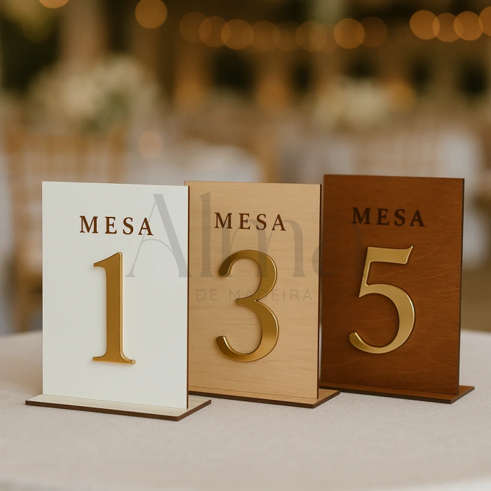 O número de mesa madeira destaca-se pela sua simplicidade elegante e acabamento sofisticado. Esta peça foi desenhada a pensar em que valorizam o detalhe.